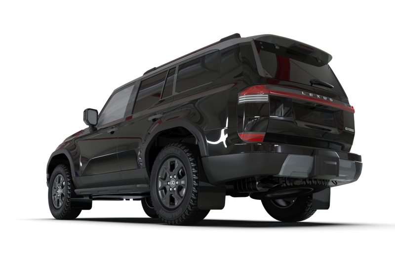 Lexus GX-550 Overtrail Mud Flap - Rally Armor - UR Black with Dark Grey Logo - Black - `24-`27